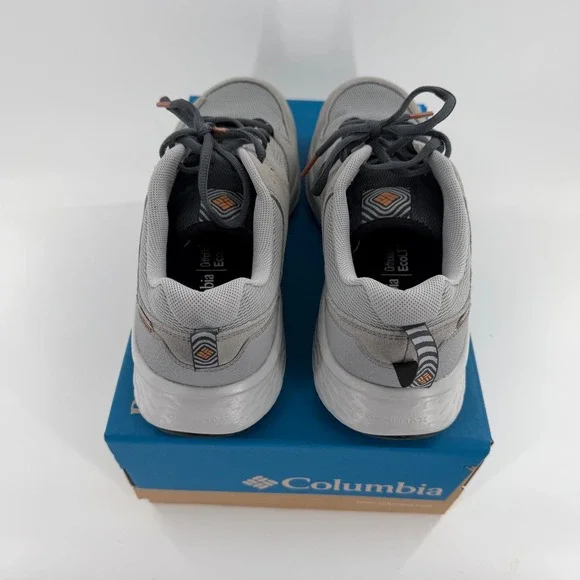 Columbia Omni-Max Mens Grey Suede Mesh Hiking Walking Sneakers Shoes Sz 11.5